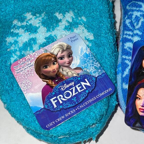 12 PAIRS TODDLER SOCKS FROZEN DESCENDANTS LOL SURPRISE SZ 6-8 NEW - Picture 2 of 6